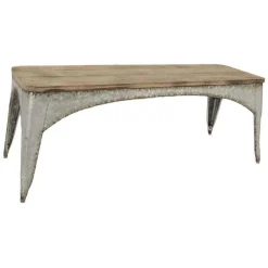 Tavolino in legno rettangolare 117x36,5h44,5 cm