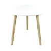 Tavolino in mdf bianco 38,5x38,5xH40 cm