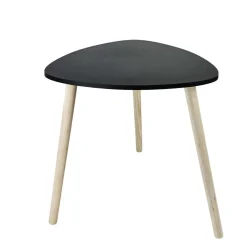 Tavolino in mdf nero 48x48xH46 cm