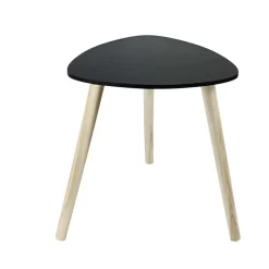 Tavolino in mdf nero 38,5x38,5xH40 cm