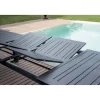 Tavolo allungabile da giardino in alluminio 265/330/395 x 110 cm