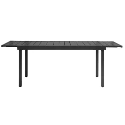 Tavolo allungabile da giardino in ferro grigio 156-213xH95 cm