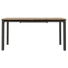 Tavolo allungabile da giardino in teak e alluminio 150/210x90 cm