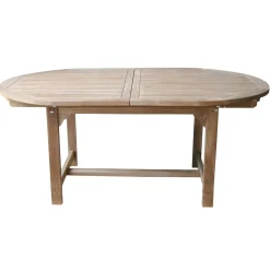 Tavolo allungabile da giardino in teak 180/240 x 120 cm