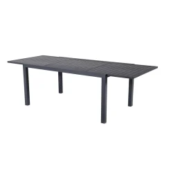 Tavolo allungabile da giardino Sardegna in alluminio grigio 200/300x100 cm