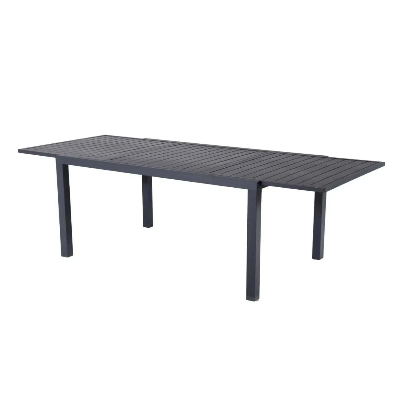 Tavolo allungabile da giardino Sardegna in alluminio grigio 200/300x100 cm