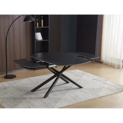 Tavolo allungabile da pranzo Astrid marmo nero 140x90x76 cm