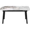 Tavolo allungabile da pranzo Quincy top ceramica marmo 150/210x85x75 cm