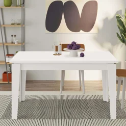 Tavolo allungabile da pranzo Tolmen bianco 140x80 cm