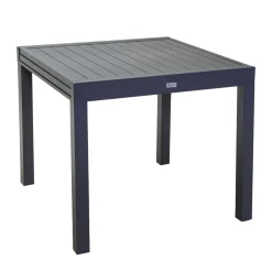 Tavolo da giardino allungabile Sullivan in alluminio antracite 90/180 cm H 73 cm