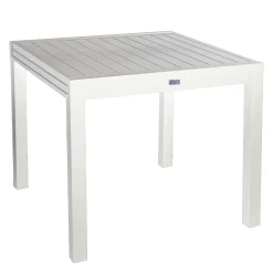 Tavolo da giardino allungabile Sullivan in alluminio bianco 90/180 cm H 73 cm