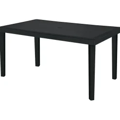 Tavolo da giardino Boheme in materiale ecologico 150x90 cm antracite