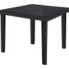 Tavolo da giardino Boheme in materiale ecologico 90x90 cm antracite