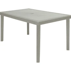 Tavolo da giardino Boheme in materiale ecologico 150x90 cm iuta