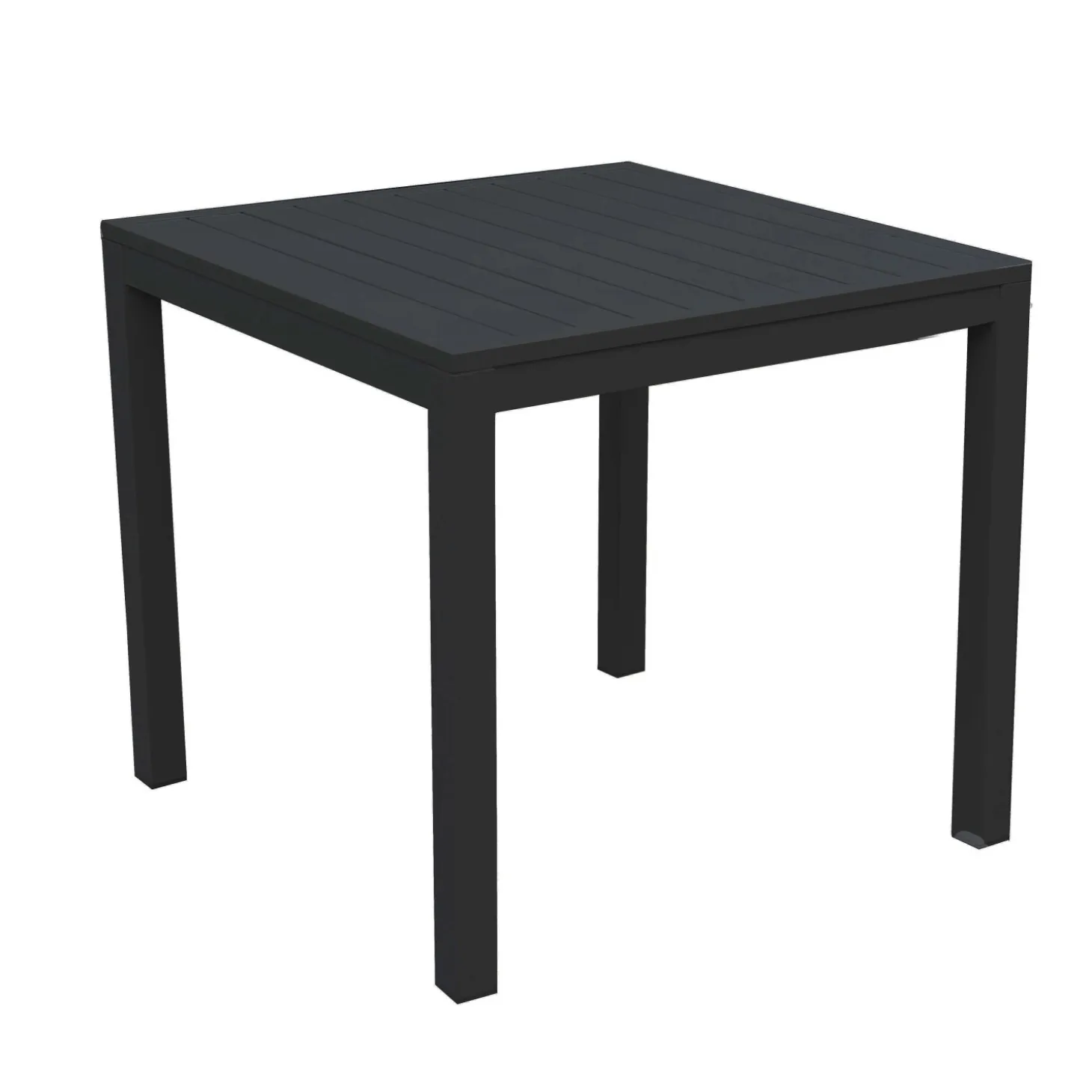 Tavolo da giardino Sullivan in alluminio antracite 80x80x75 cm