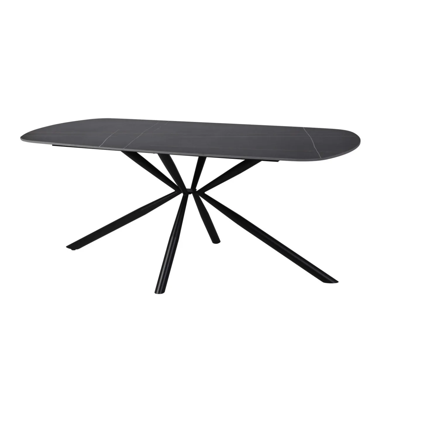 Tavolo da pranzo fisso Style nero 180x90x76 cm