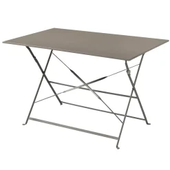 Tavolo pieghevole da giardino Bistrò in ferro tortora 110x70 cm