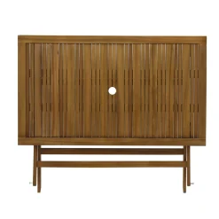 Tavolo pieghevole da giardino in acacia 120x70x76 cm