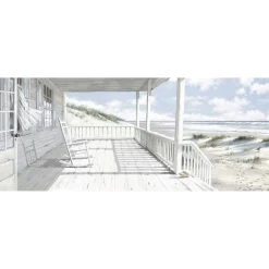 Tela stampata immagine terrazza sulla spiaggia 60x150 cm