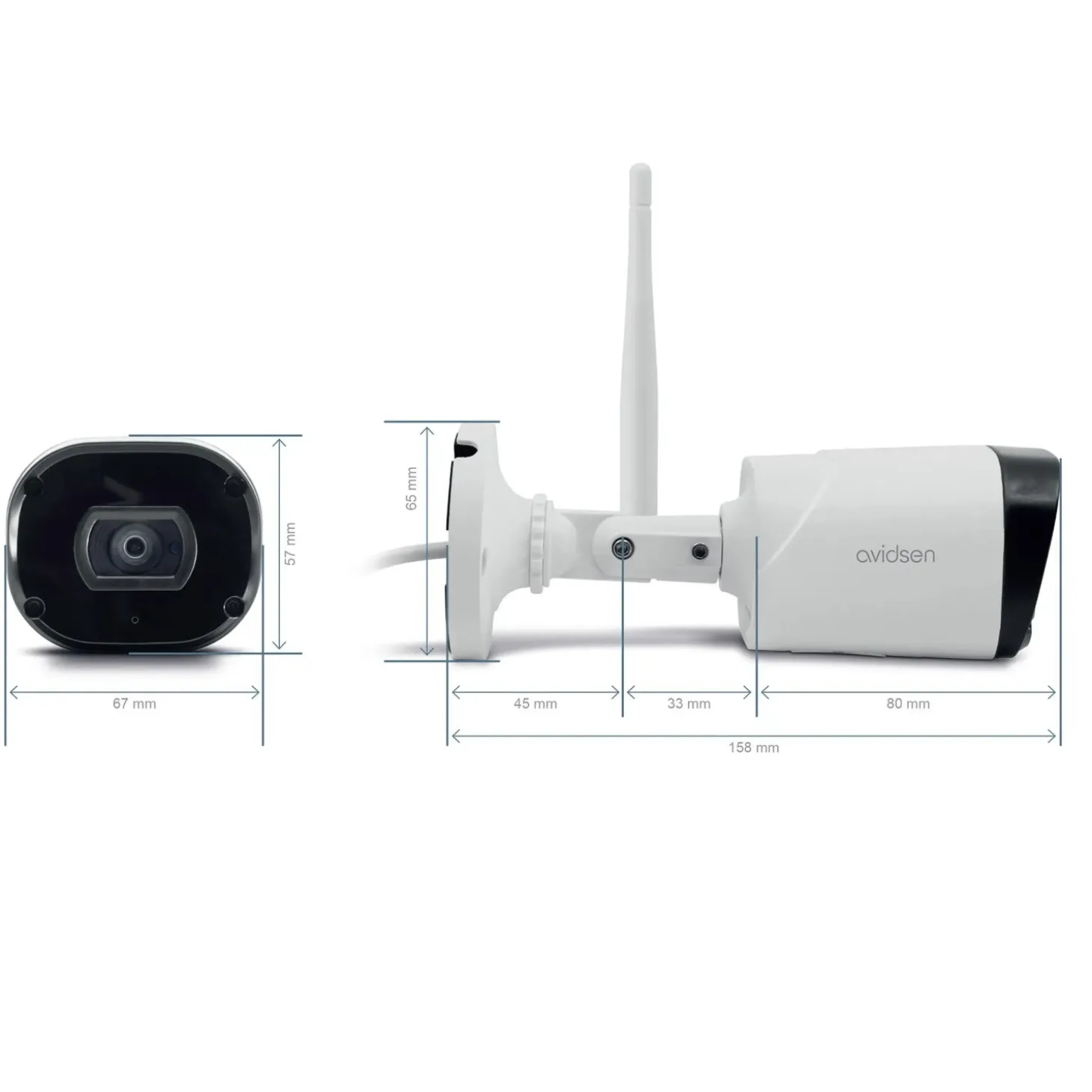 Telecamera da esterno Bullet Wi-Fi Smart Home IP 1080p HomeCam WR Avidsen