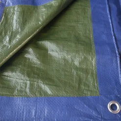 Telo occhiellato multiuso Tenax Cover All in polietilene 3x5 m verde-blu