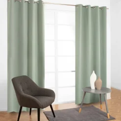Tenda arredo Orus L 135 x H 280 cm verde chiaro