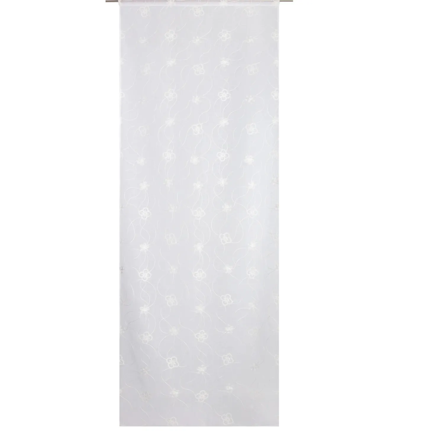 Tenda a vetro Florine L 90 x H 240 cm bianco