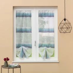 Tenda a vetro Nizza L 60 x H 240 cm blu