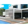 Tenda avvolgibile Calicantus Zip Screen bianco in Textilen grigio 4 m