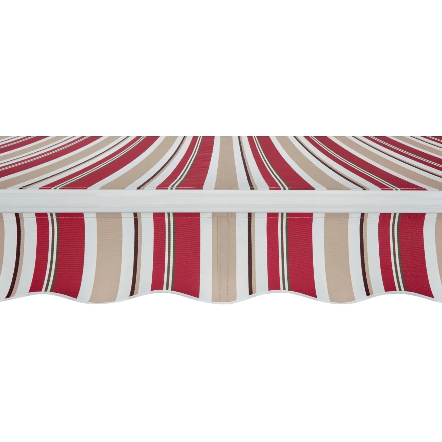 Tenda da sole a braccio reclinabile 395x250 cm beige/bordeaux