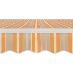 Tenda da sole a braccio reclinabile 295x200 cm beige/giallo
