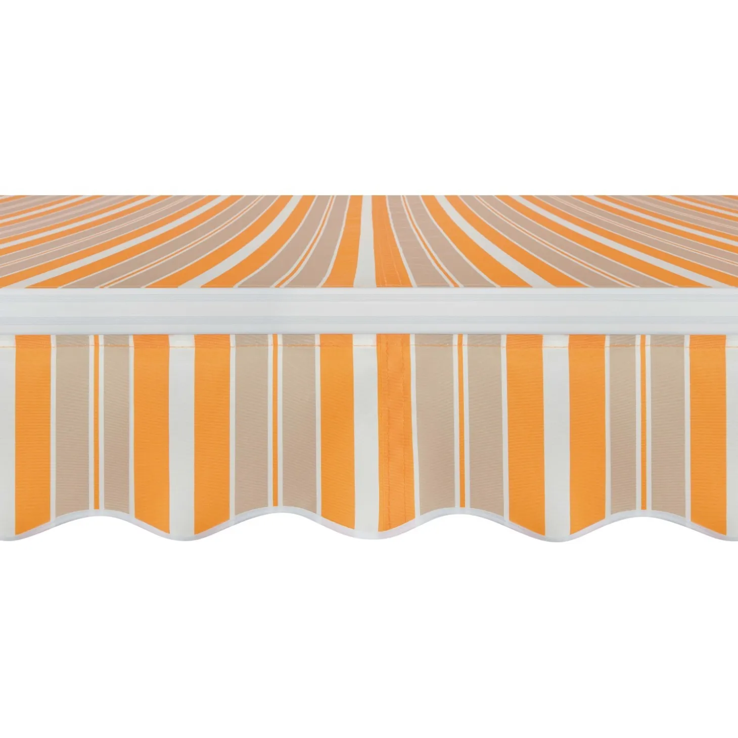 Tenda da sole a braccio reclinabile 295x200 cm beige/giallo
