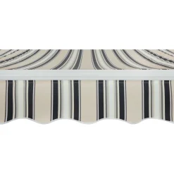 Tenda da sole a braccio reclinabile 395x250 cm beige/grigio