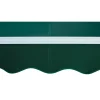 Tenda da sole a braccio reclinabile 395x250 cm verde