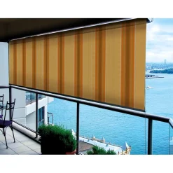 Tenda da sole a caduta verticale con catena Mikonos 200x250 cm beige-verde