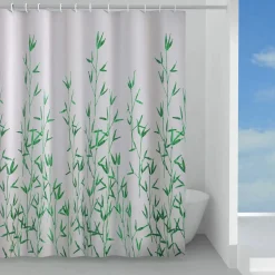 Tenda doccia Eucalipto in tessuto 240x200 cm verde