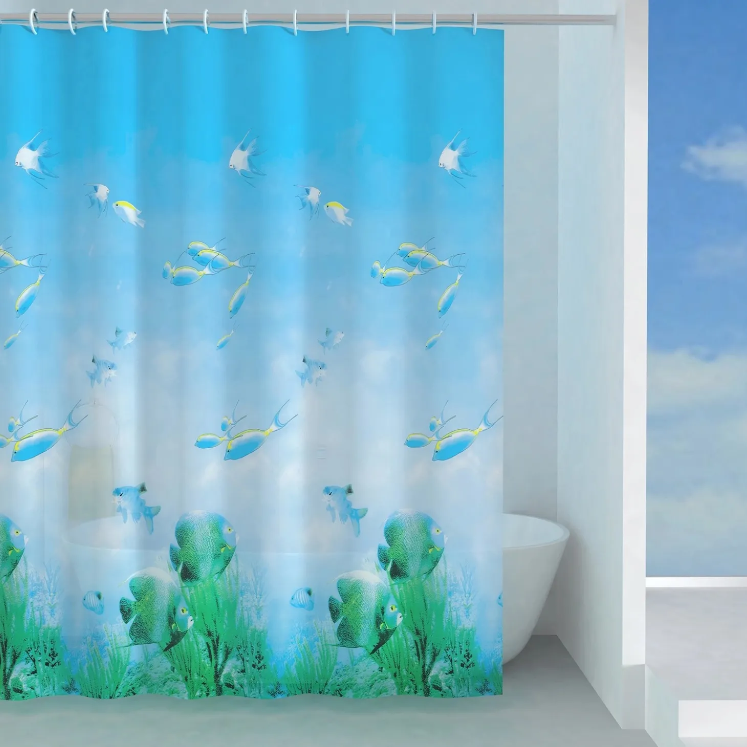 Tenda doccia Paradise in peva 180x200 cm multicolor
