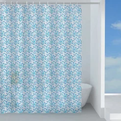 Tenda doccia Pool in peva 240x200 cm azzurra