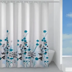 Tenda doccia Ricordi in tessuto 180x200 cm multicolor