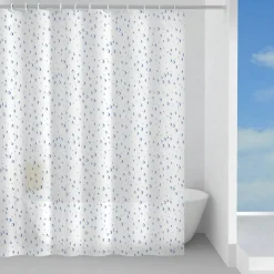 Tenda doccia Rugiada in peva 120x200 cm azzurra