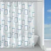 Tenda doccia Tablet in peva 180x200 cm azzurra