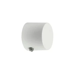 Terminale bastone tenda Tappo in alluminio bianco Ø 20 mm 2 pz