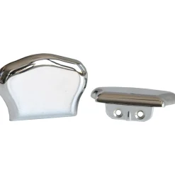 Terminale in ottone cromato per corrimano 62 mm x 45 mm