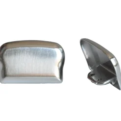 Terminale in ottone cromato per corrimano 55 mm x 35 mm