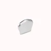 Terminale in ottone cromo-satinato per corrimano 62 mm x 45 mm