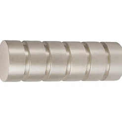 Terminale per bastone tenda Rillcube acciaio Ø 2 cm 2 pz