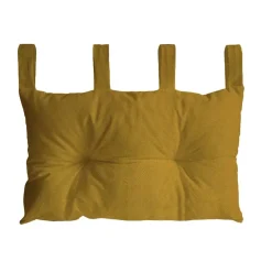 Testiera letto ecopelle senape 45x70 cm
