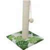 Tiragraffi gatto con gioco Leaves verde 30x30x42 cm
