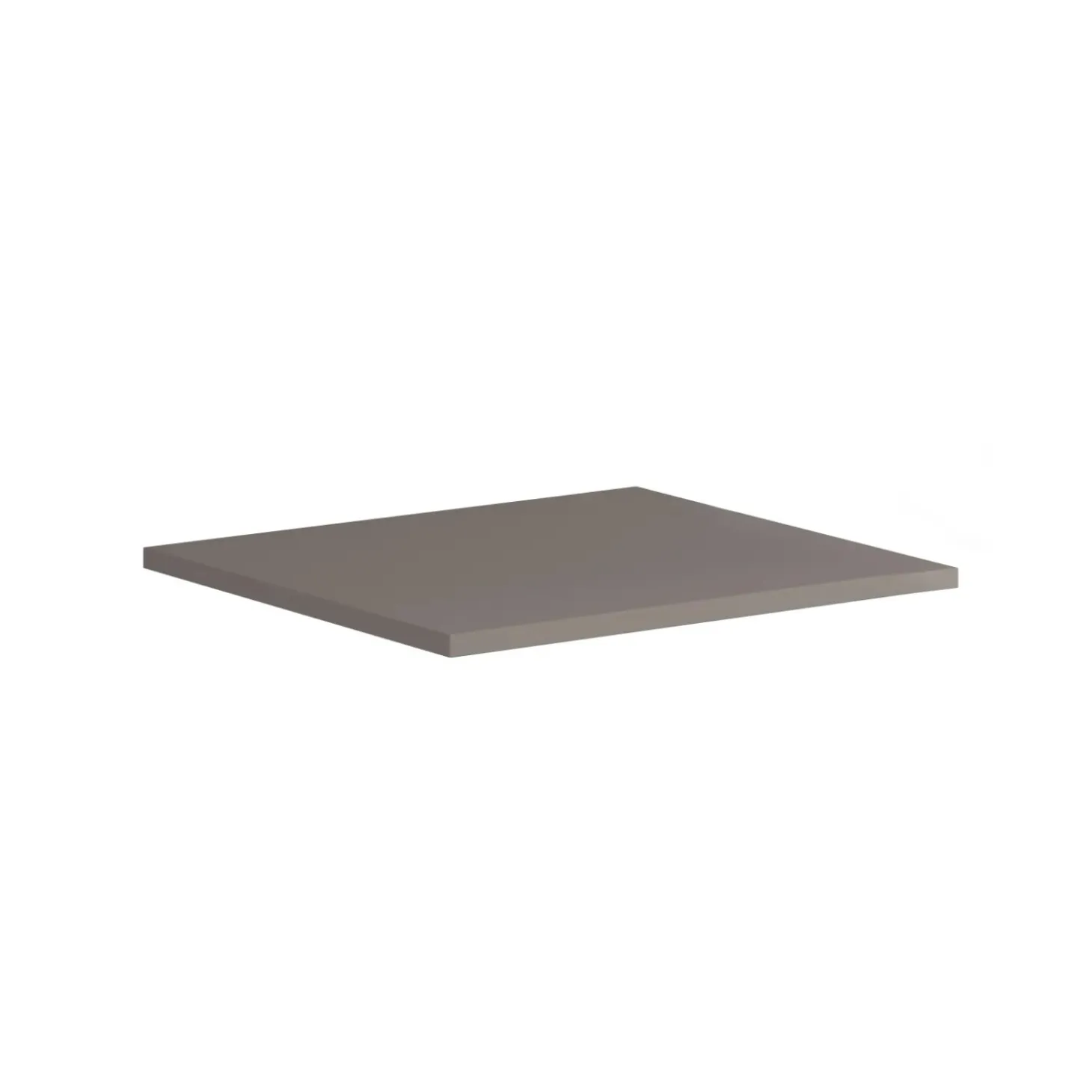 Top di finitura in truciolare 59,7x1,8x45,5 cm laccato opaco grigio