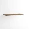 Top finitura melaminico senza foro/staffe sp 4 cm 100x46cm acero campestre